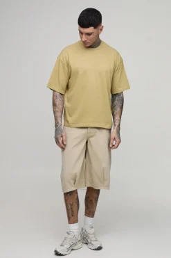 T-shirt Tall Basique Oversize Coupe Boxy Col Rond