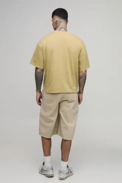 T-shirt Tall Basique Oversize Coupe Boxy Col Rond