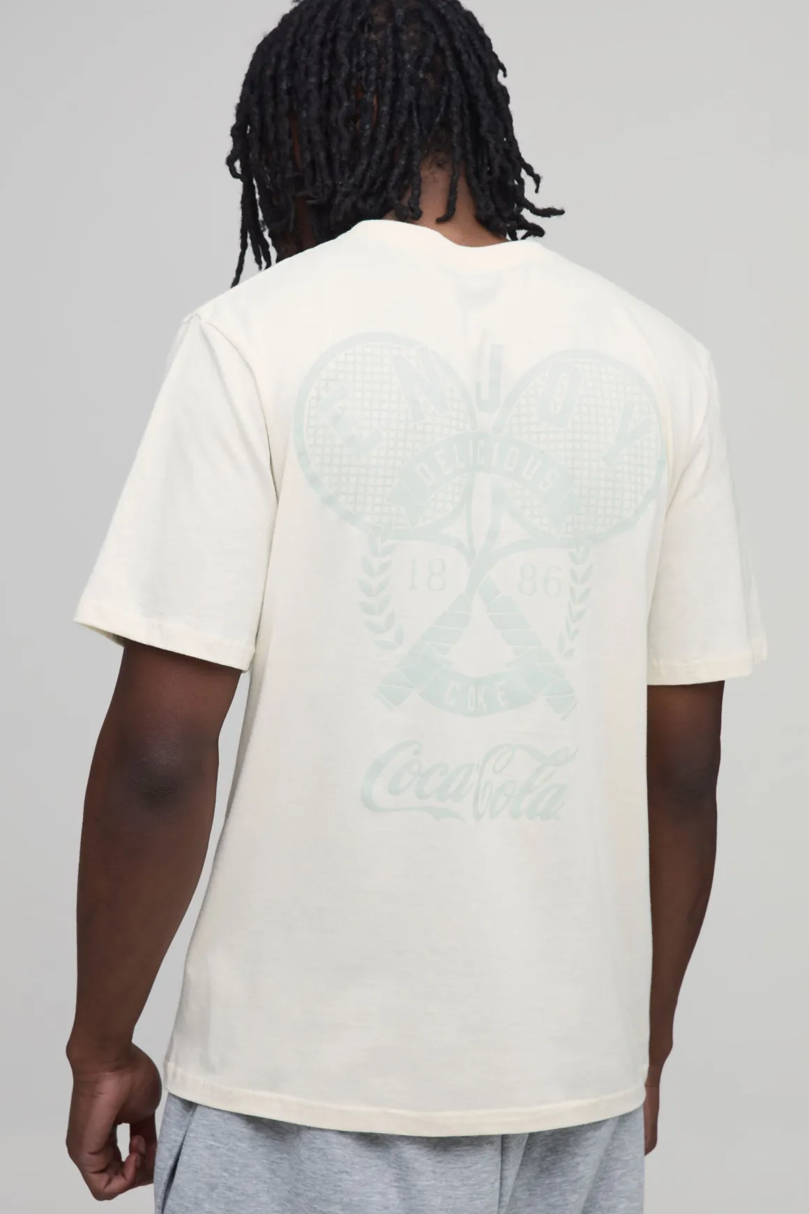 T-shirt Tall Coupe Regular Imprimé Tennis Coca Cola Sous Licence