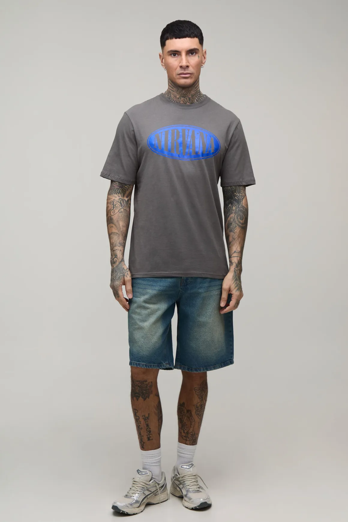 T-shirt Tall Coupe Regular Imprimé Licence Nirvana
