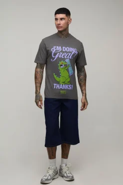 T-shirt Tall Coupe Regular À Imprimé Licence Rugrats Reptile
