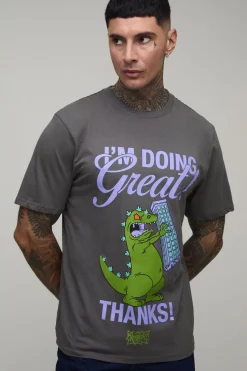 T-shirt Tall Coupe Regular À Imprimé Licence Rugrats Reptile