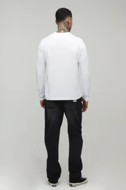 boohooMAN T-shirt Tall À Manches Longues Col Rond<Homme Tout Afficher|Tout Afficher