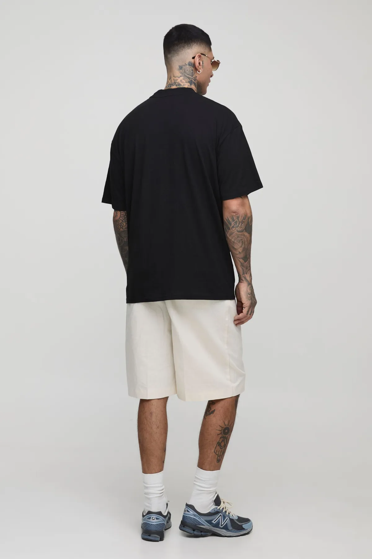 boohooMAN T-shirt Tall oversize à col étendu imprimé Monaco Racing<Homme Tout Afficher|Tout Afficher