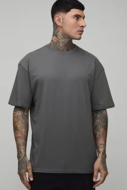 boohooMAN T-shirt Tall Oversized Dove avec Imprimé Dos Worldwide<Homme Tout Afficher|Tout Afficher