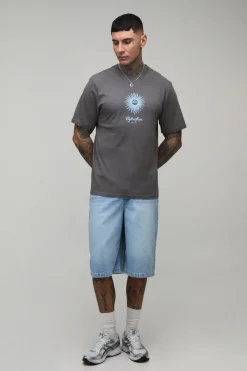 T-shirt Tall Oversize Imprimé Palmier Sous Licence Cafe Del Mar