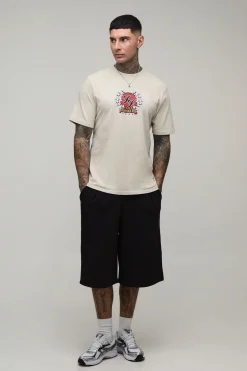 T-shirt Tall Regular À Imprimé Floral Sous Licence Foo Fighters