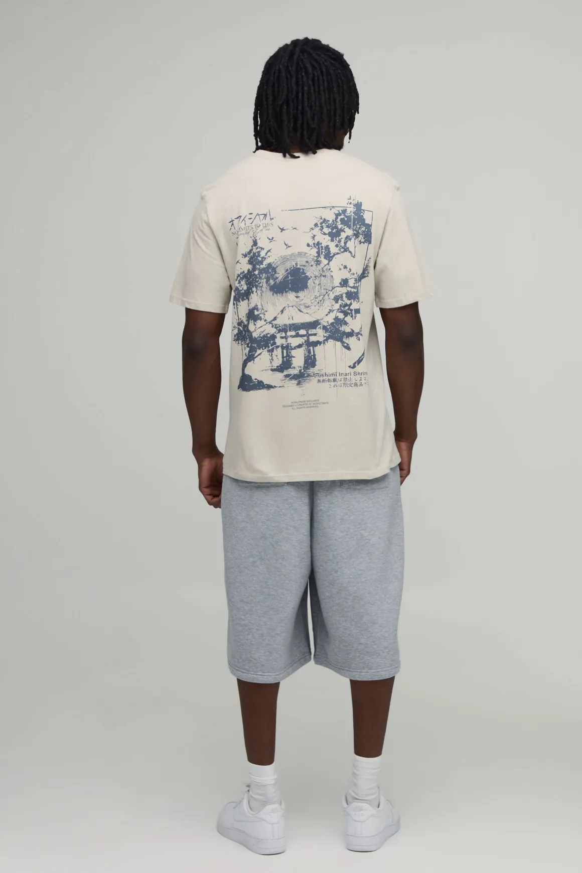 T-Shirt Tall Regular Imprimé Paysage Japon