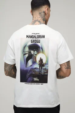 boohooMAN T-shirt Tall Regular À Imprimé Sous Licence Mandalorian<Homme Tout Afficher|Tout Afficher