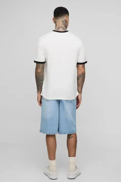 T-shirt Tall Ringer à col rond, coupe régulière