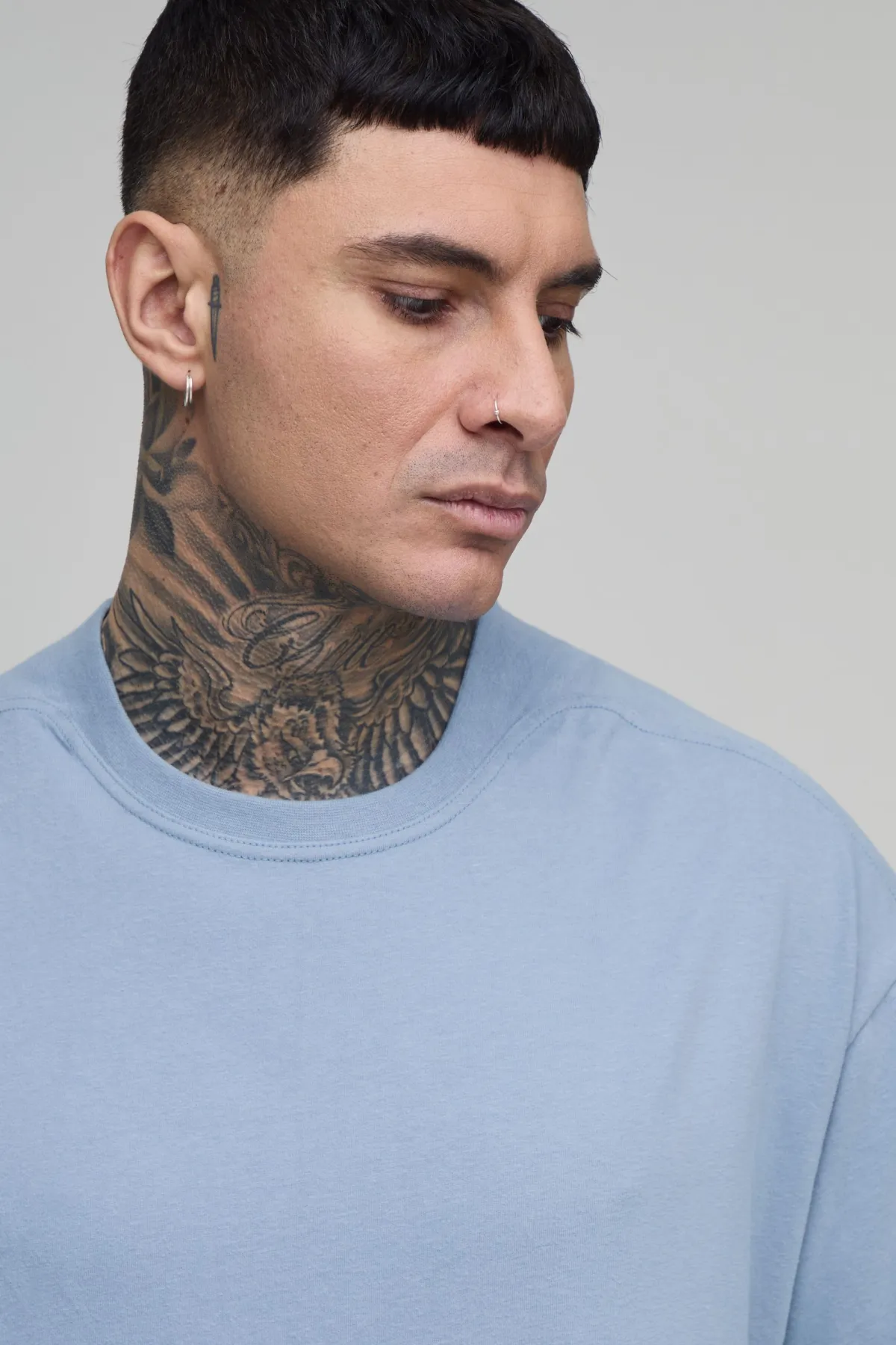 boohooMAN T-shirt Tall Surdimensionné Super Lourd Toucher Doux<Homme Tout Afficher|Tout Afficher