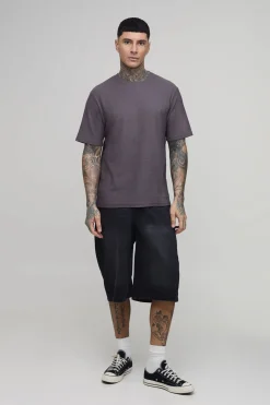 T-shirt Texturé Coupe Regular Pour Homme Grand