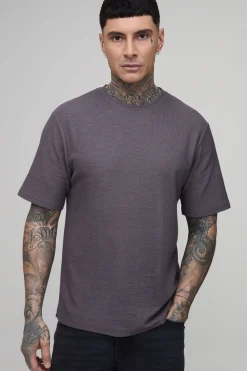 T-shirt Texturé Coupe Regular Pour Homme Grand