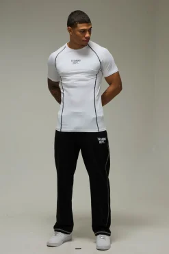 T-Shirt Training Dept à Coutures Contrastées Muscle
