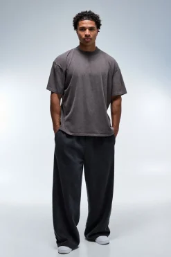T-shirt Training Dept Oversize Délavé À Col Étendu