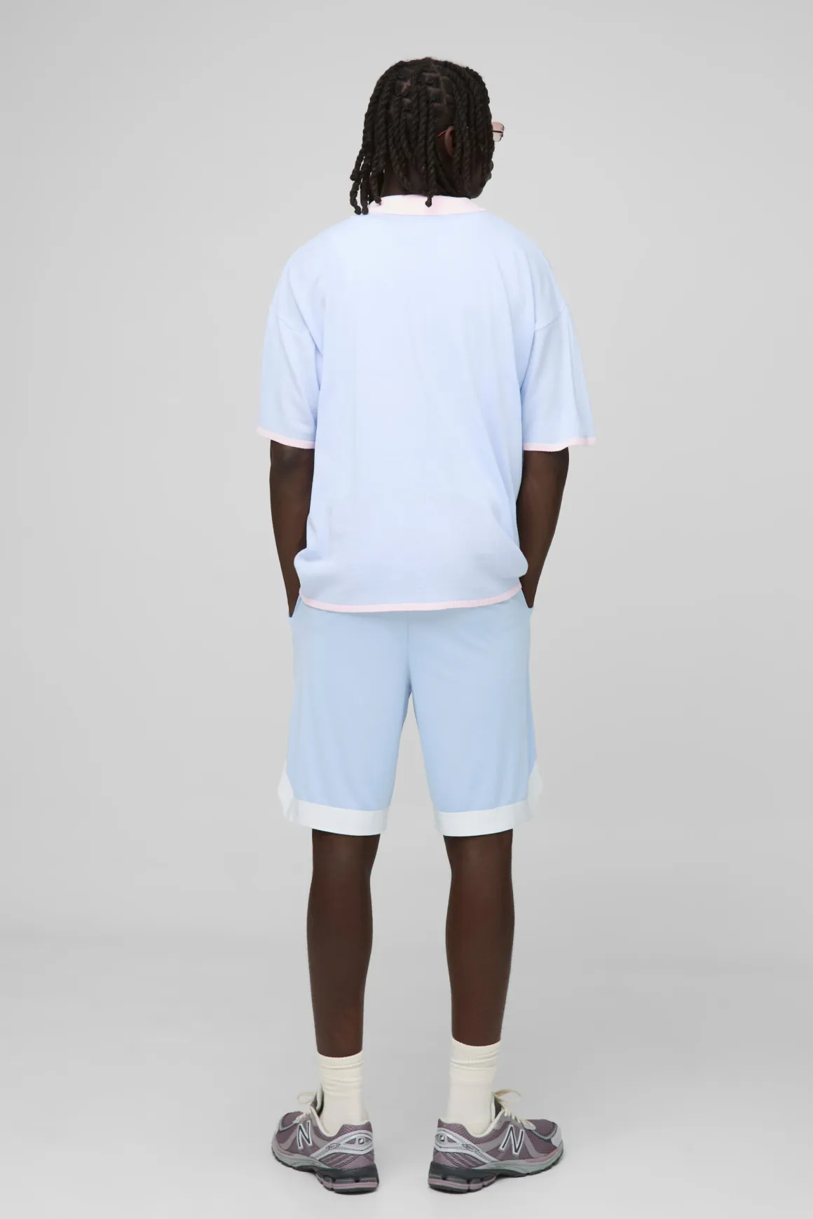 T-shirt tricoté brodé motif palmier