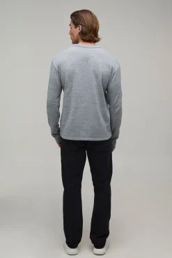 T-shirt Tricoté À Col V Coupe Regular Toucher Doux