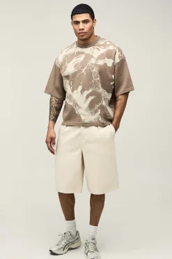 T-shirt Tricoté Jacquard Renaissance Coupe Ample Et Boxy Oversize