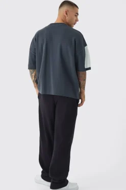 boohooMAN T-Shirt Tricoté Moto 100 Coupe Oversize<Homme T-Shirts|Maille