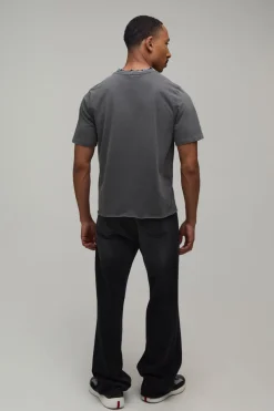 boohooMAN T-shirt Vintage Délavé À Imprimé Grunge Coupe Ample Regular<Homme T-Shirts Impriméstendances|T-Shirts