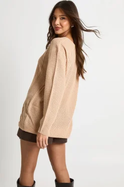 V Col Pull-over Oversized