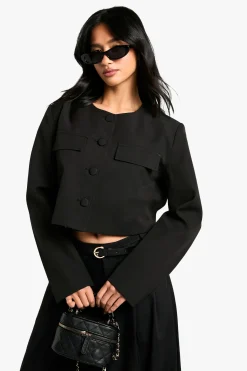 Veste Ajustée Courte À Coupe Boxy Petite Taille