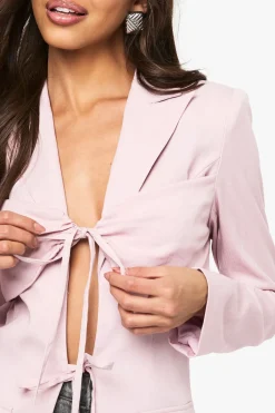 boohoo Veste ajustée à l'avant noué<Femme Blazers|Vestes & Manteaux