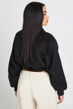 Veste Aspect Laine Avec Détails De Poches