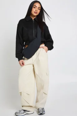 Veste Aspect Laine Avec Détails De Poches