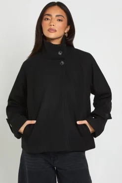 boohoo Veste Aspect Laine À Col Cheminée<Femme Vestes & Manteaux