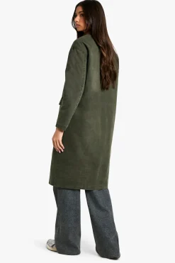 Veste Barn Midaxi avec détail de col en velours côtelé
