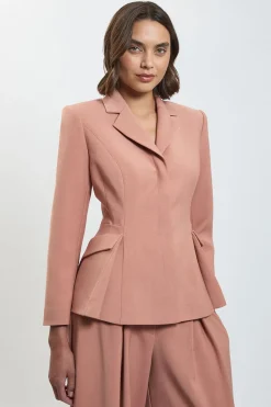 Veste Blazer Cintrée Avec Détails De Coutures Polies