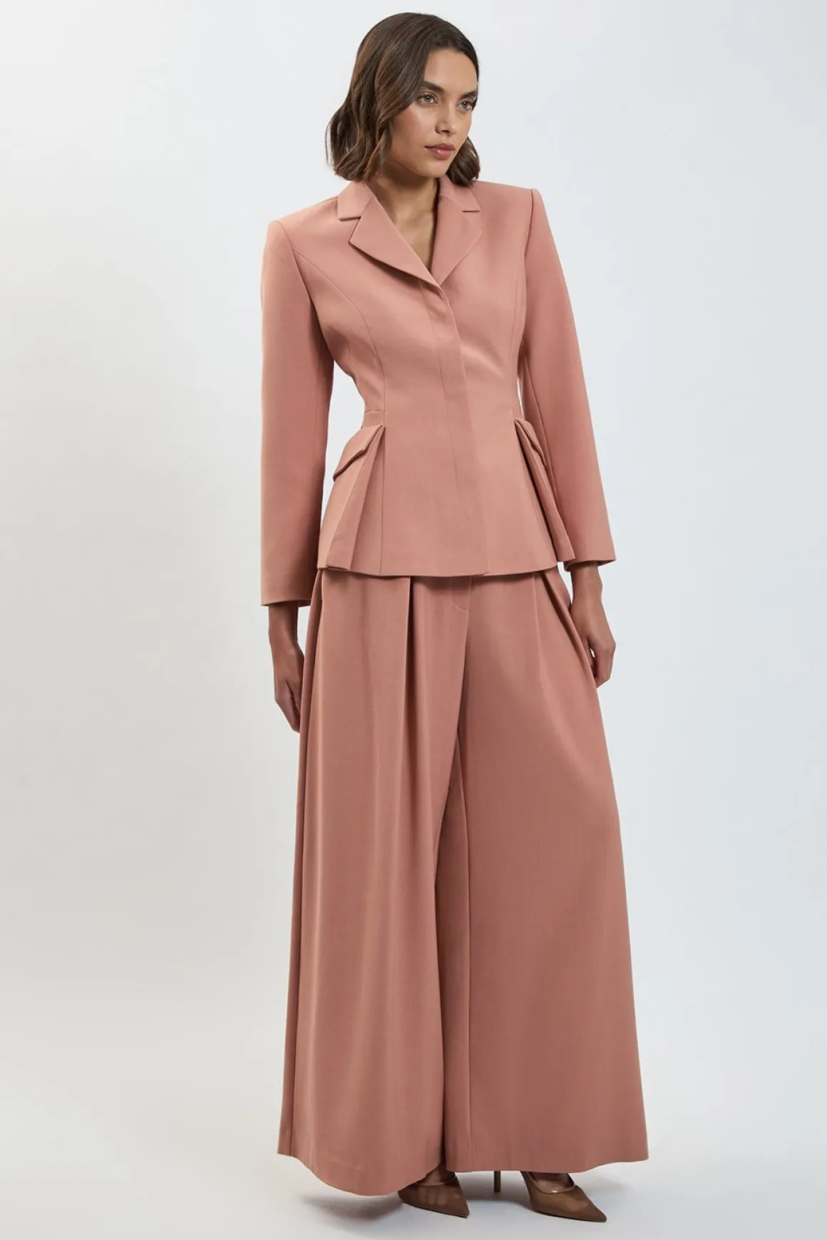 Veste Blazer Cintrée Avec Détails De Coutures Polies