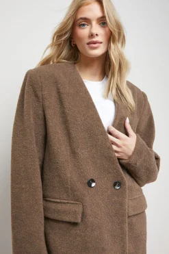 Oasis Veste Blazer sans Col<Femme Manteaux Et Vestes D’Automne|Vestes & Manteaux