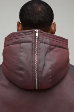 Veste Bomber À Casynthétiqueche Zippée Iridescente Coupe Ample