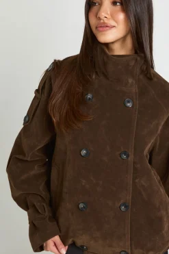 boohoo Veste Bomber Col Cheminée En Synthétique<Femme Vestes & Manteaux