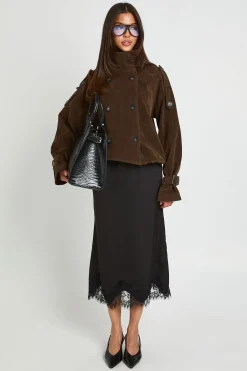 boohoo Veste Bomber Col Cheminée En Synthétique<Femme Vestes & Manteaux
