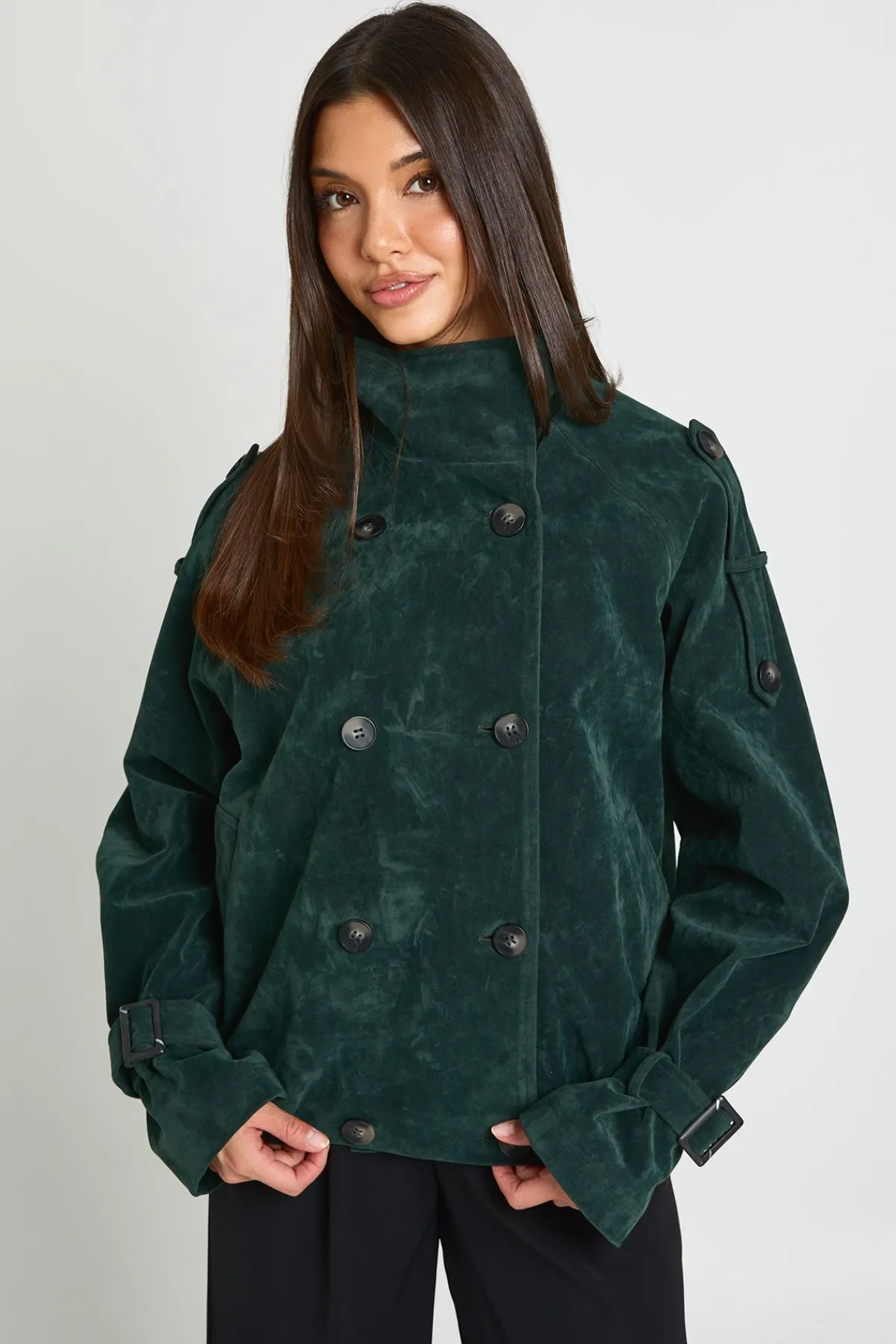 boohoo Veste Bomber Col Montant En Synthétique<Femme Vestes & Manteaux
