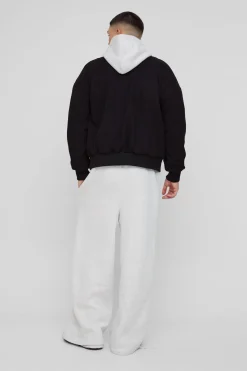 Veste bomber à col ouvert style boxy
