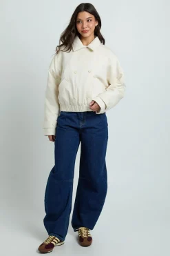 Veste Bomber À Double Boutonnage