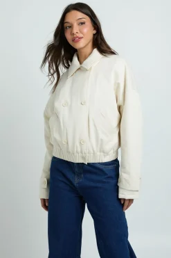 Veste Bomber À Double Boutonnage