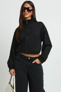 boohoo Veste Bomber Détaillée À Brandebourgs<Femme Vestes & Manteaux|Bombers