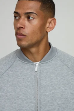 Veste Bomber En Jersey Scuba Coupe Boxy