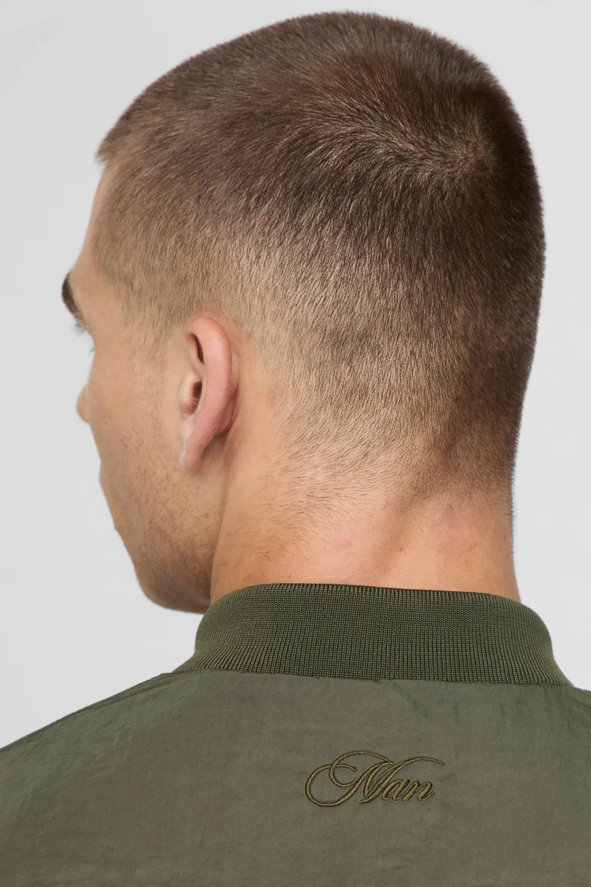 Veste bomber en nylon froissé effet pêche, coupe régulière