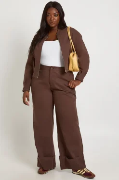 Veste Bomber En Sergé Grande Taille