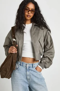 Veste bomber en suède