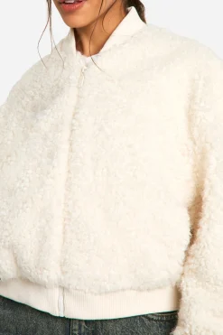 Veste bomber en synthétique