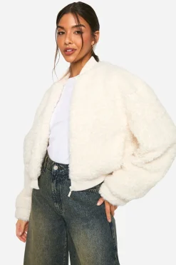 Veste bomber en synthétique