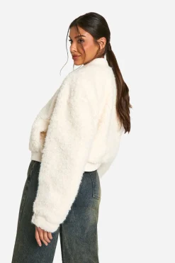 Veste bomber en synthétique