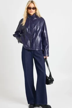 Veste bomber en synthétique